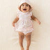 Coral Floral Modal Dress + diaper cover set