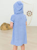 Girls Periwinkle Blue Terry Full-Zip Cover Up