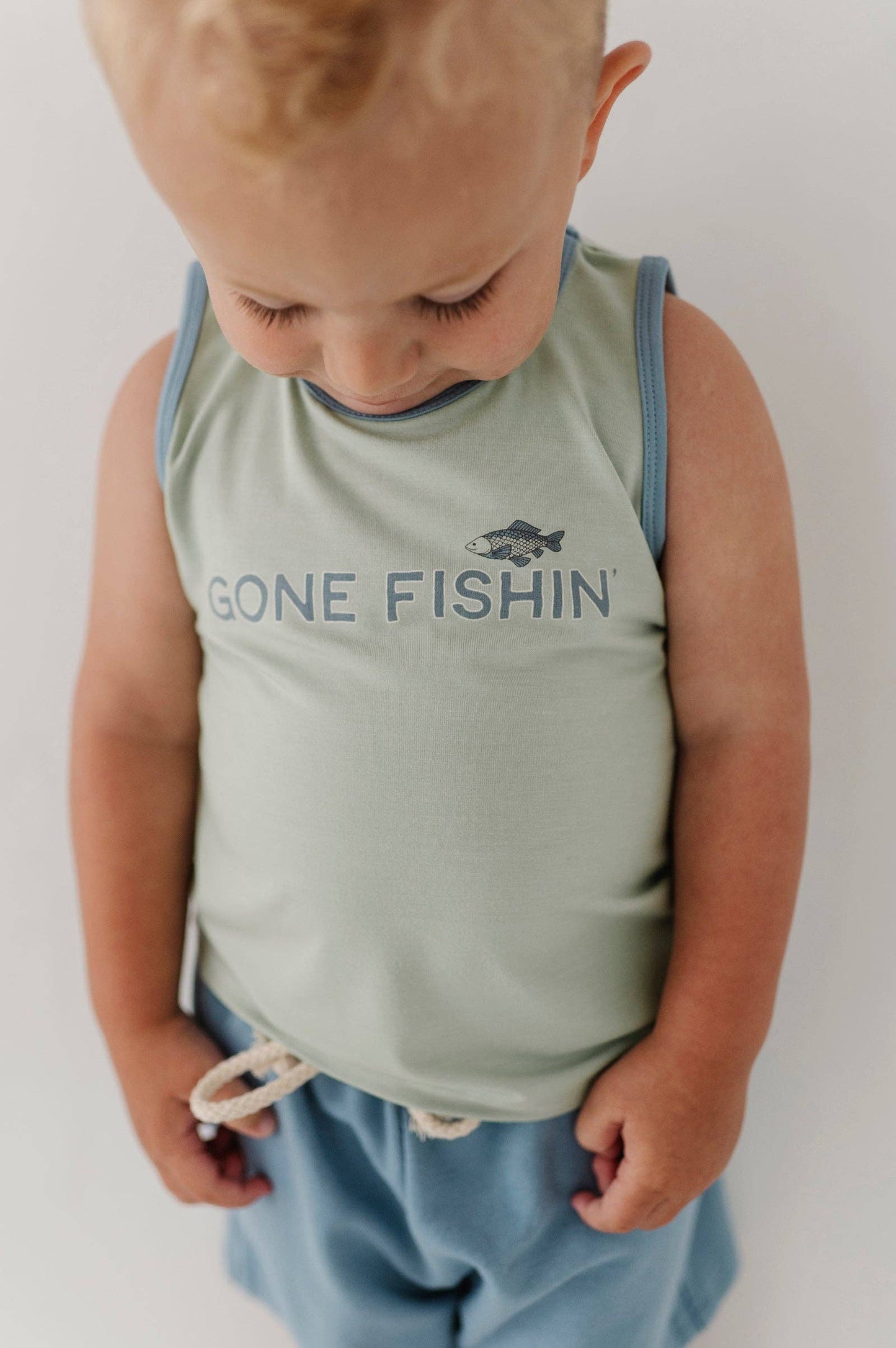 Bamboo Tank Top- Gone Fishin