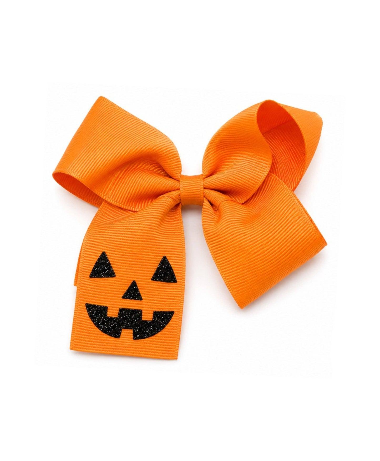 Jack-O-Lantern Hair Bow