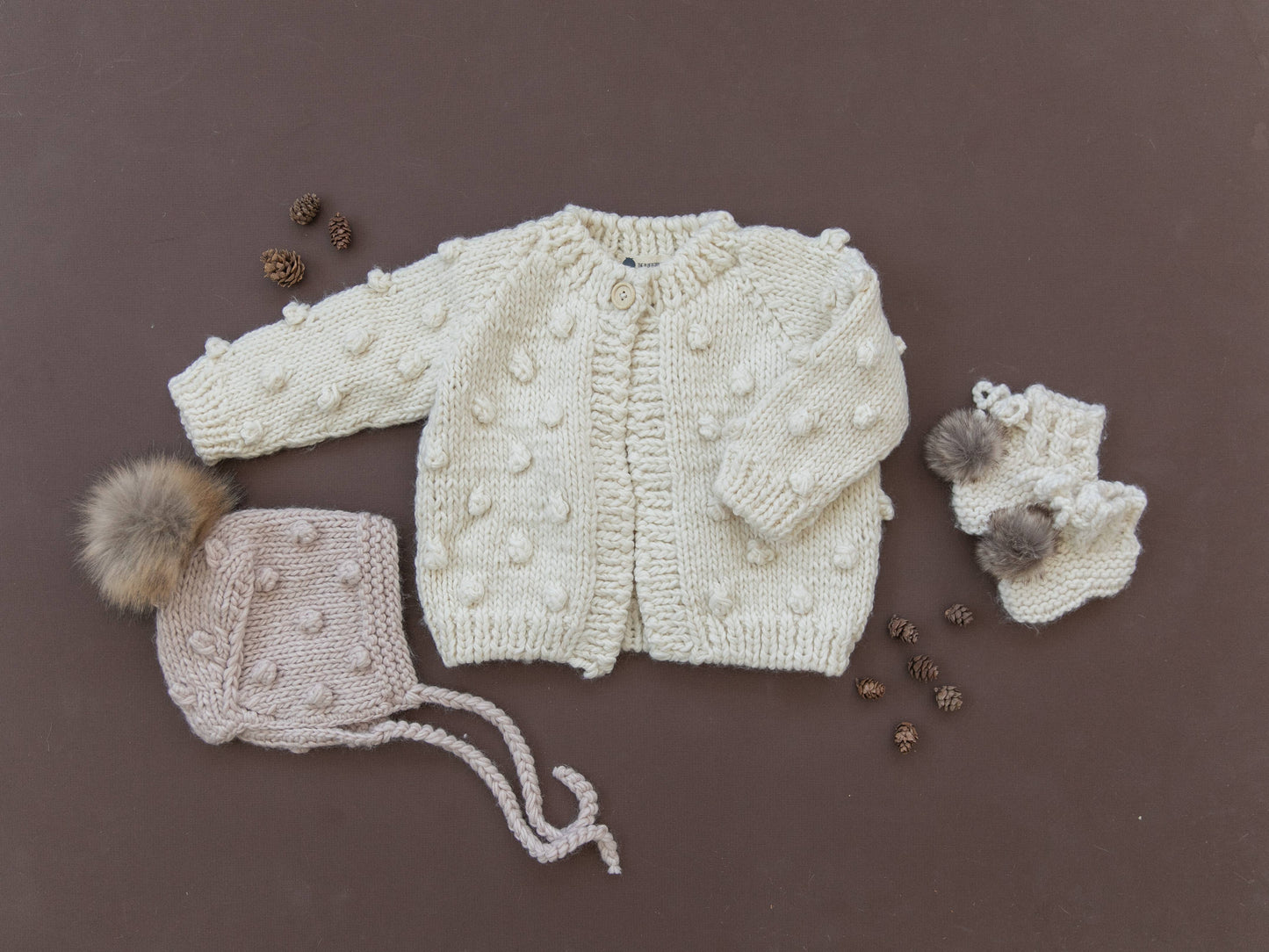 Popcorn Cardigan Cream
