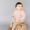 Popcorn Cardigan Blush Sweater