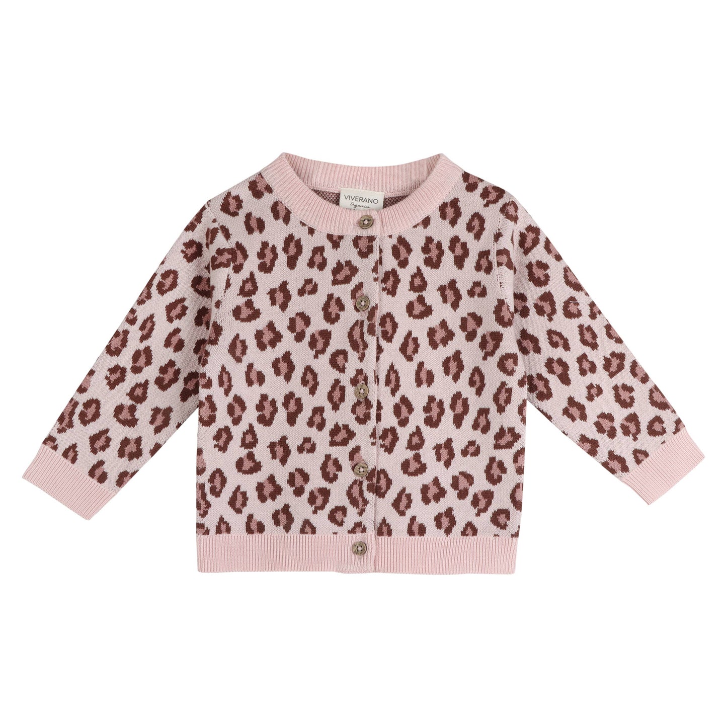 Leopard Baby Knit Cardigan & Pants (Organic Cotton)