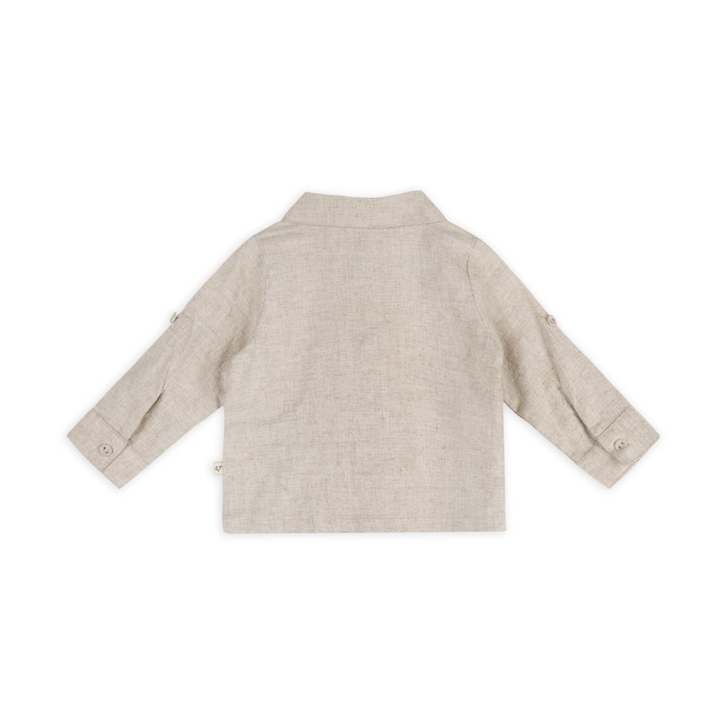 Oscar Linen Shirt With Pocket Embroidery & Pant (Organic)
