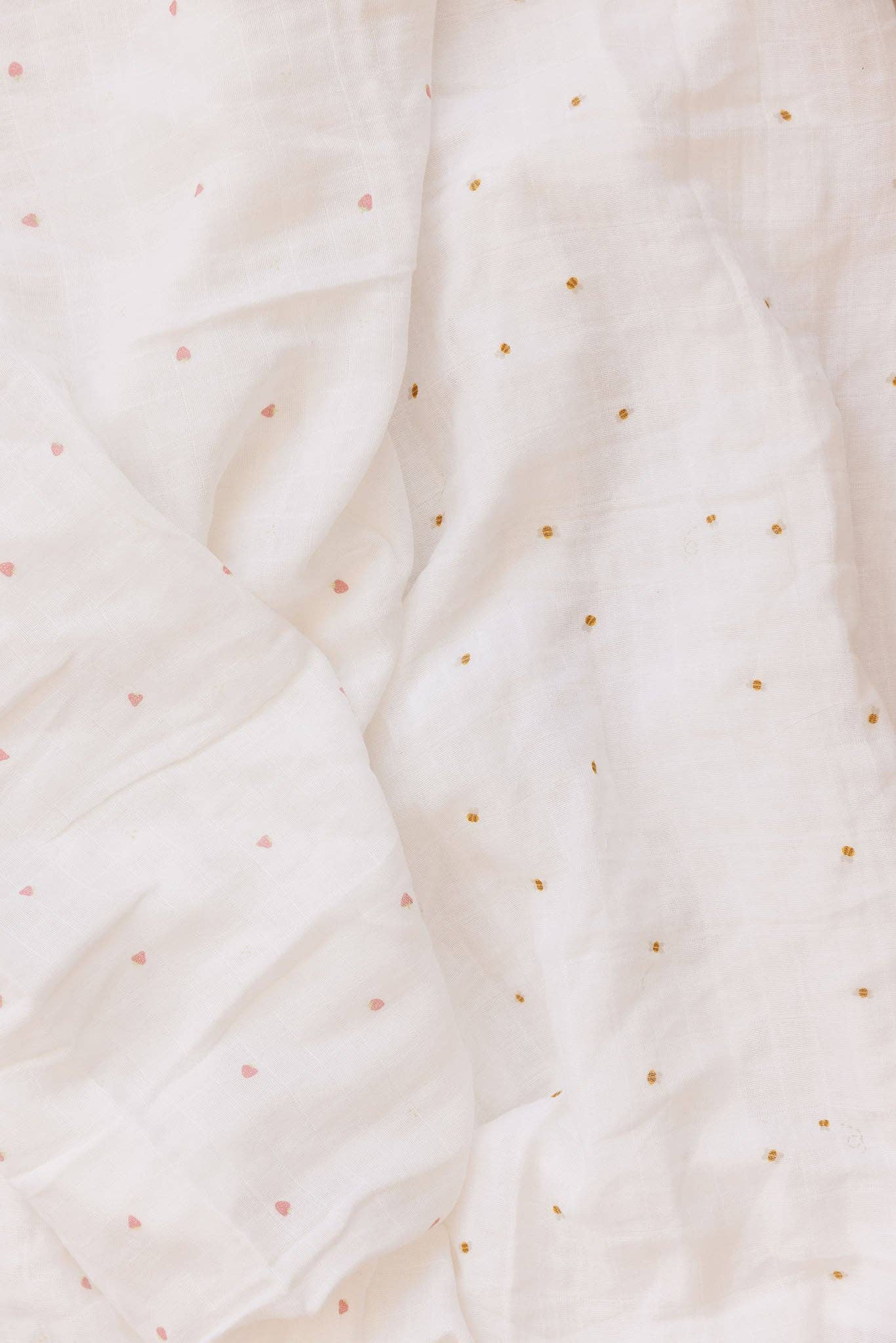 Organic Cotton Swaddle- Strawberry
