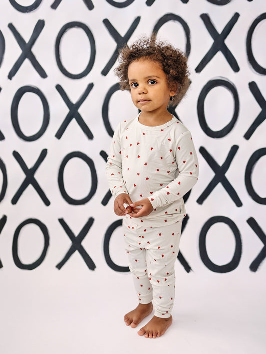 Tiny Hearts Bamboo PJ