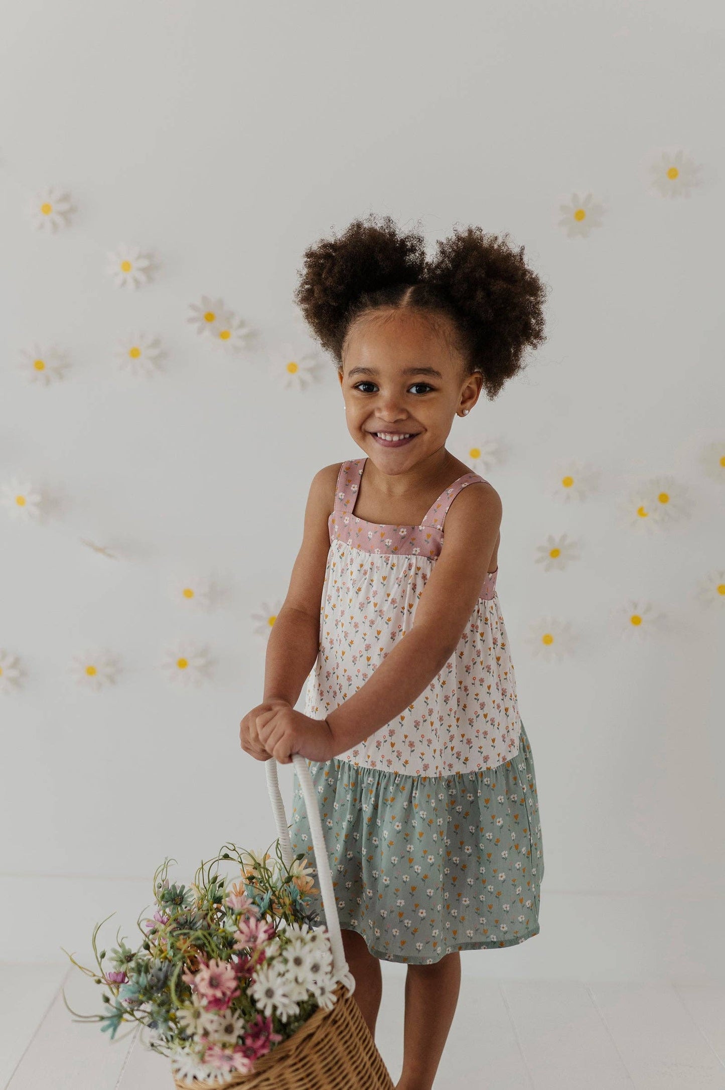 Bamboo Wide Strap Dress- Daisy