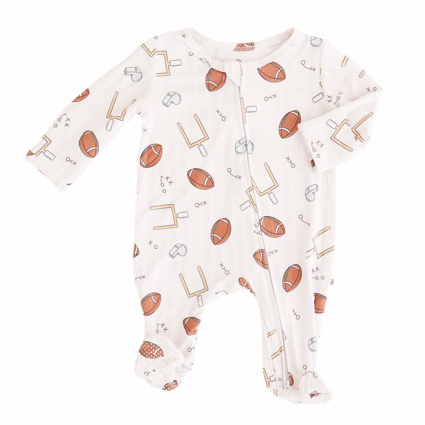 Bamboo Footie Tiny Touchdowns