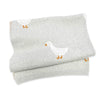 Duck Waddle - Organic Jacquard Knit Baby Blankets