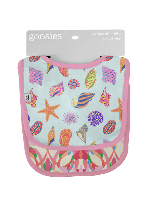 Beach Seashells Bib Set