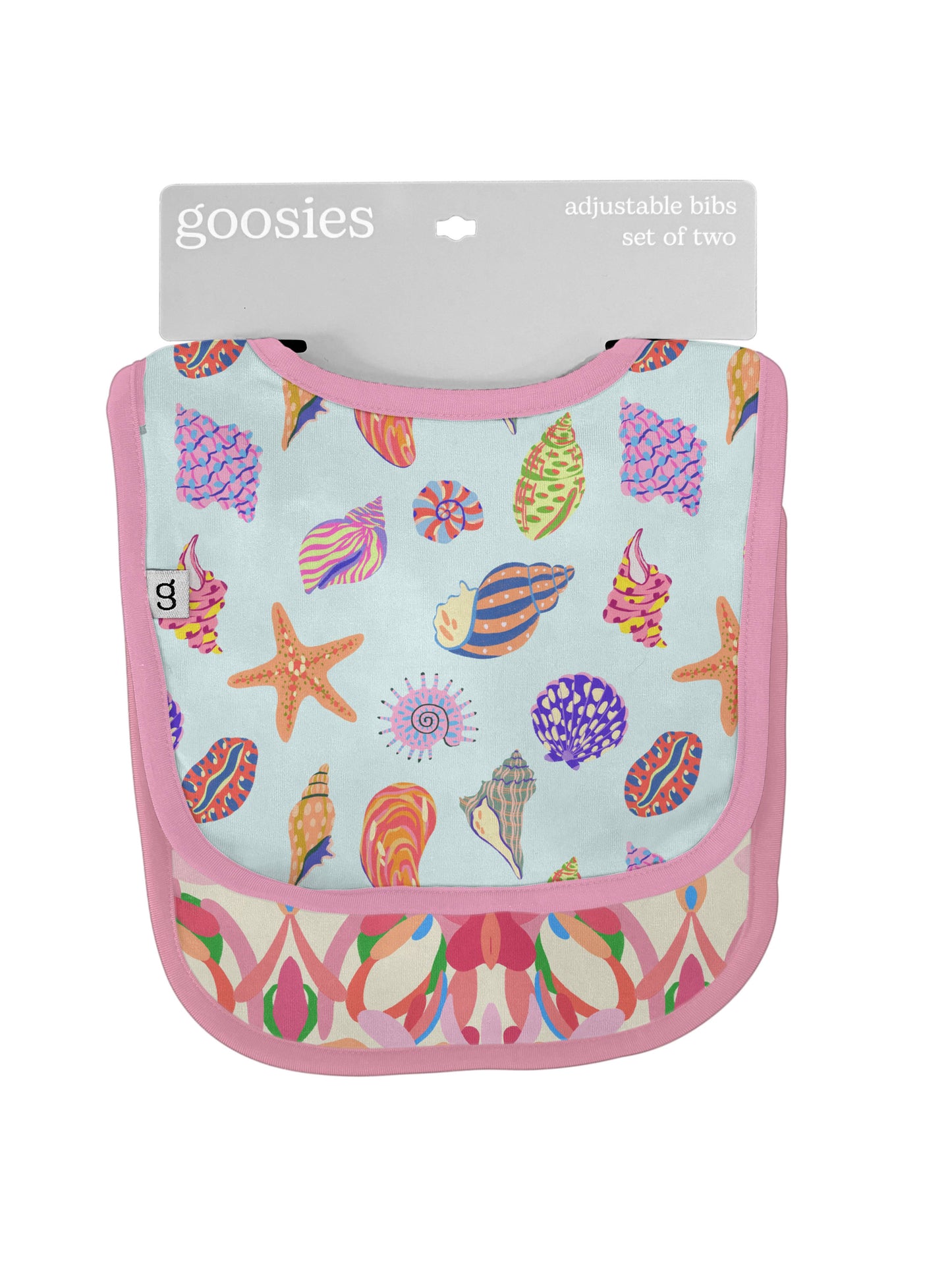 Beach Seashells Bib Set