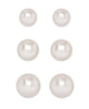 Graduated Freshwater Pearls Stud Set - Sterling Silver