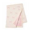 Sweet Bow - Organic Cotton Knit Baby Blanket