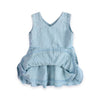 River Soft Hand-Dyed Denim Baby Dress + Bloomer (Organic)