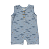 Bamboo Sleeveless Romper- Fish