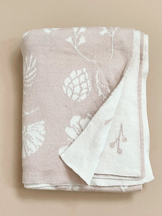 Organic Cotton Floral Blanket