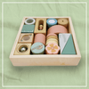 Wooden Sensory Activity Blocks - Stacking & Sorting Toy 12m+