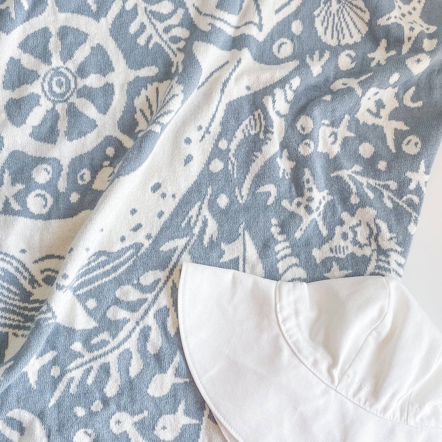 Organic Cotton Blanket- Summer Ocean