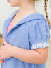 Girls Periwinkle Blue Terry Full-Zip Cover Up