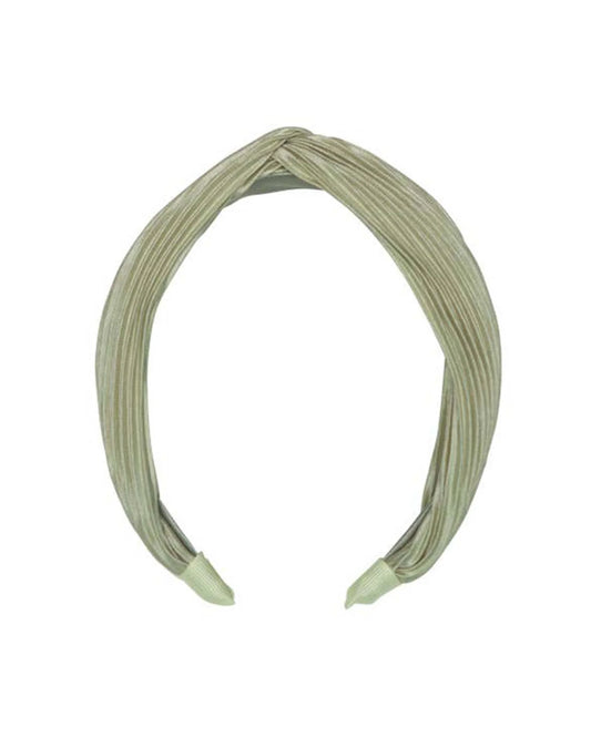 Sage Plisse Twisted Headband