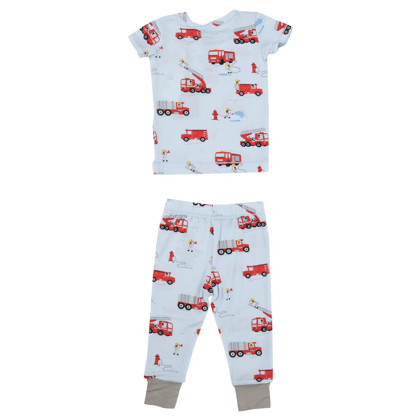 Bamboo Lounge Wear Set- Firetruck