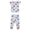 Bamboo Lounge Wear Set- Firetruck