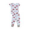 Bamboo Lounge Wear Set- Firetruck