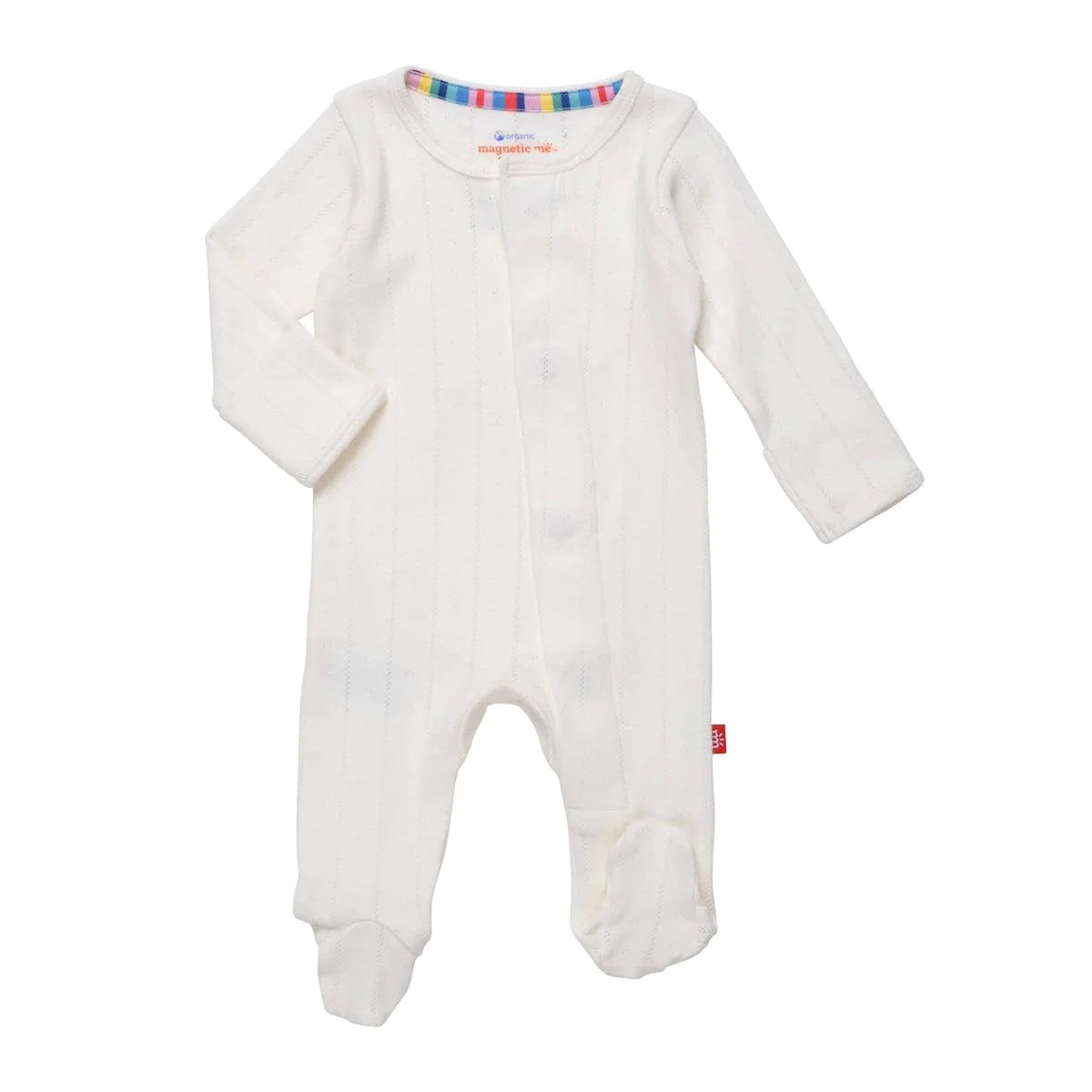 Magnetic Me Organic Cotton Pointelle Footie