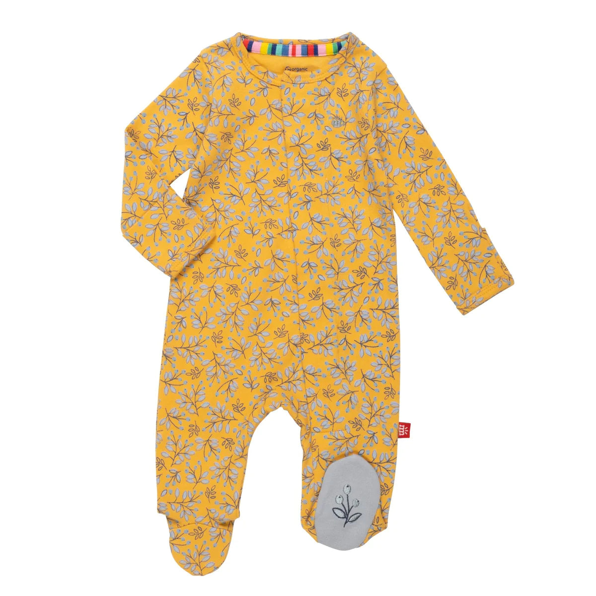 Organic Cotton Olive My Ruffle Footie