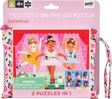 On The Go Puzzle 2 Sided Ballerina