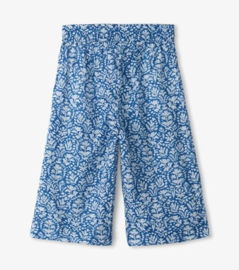 Floral Shibori Wide Leg Culottes