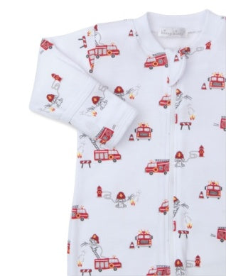 Pima Cotton Firetruck Footie