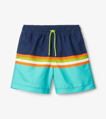 Turtle Stripes Swim Trunks