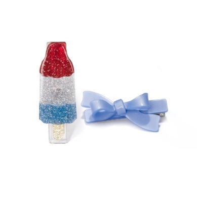 Popsicle Rocket Hair Clips