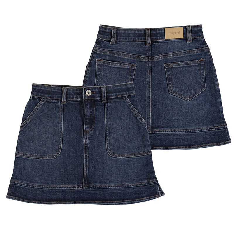 Mayoral Denim Skirt "Dark"