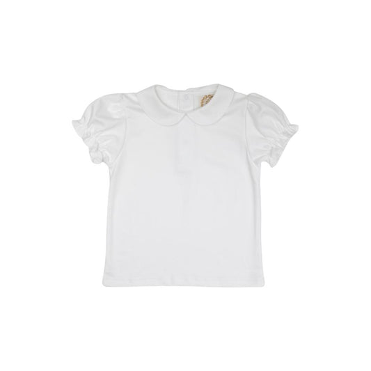 TBBC Maudes Peter Pan Collar Shirt in Worth Ave White