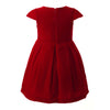 Rachel Riley Tartan Bow Red Velvet Dress 18mo