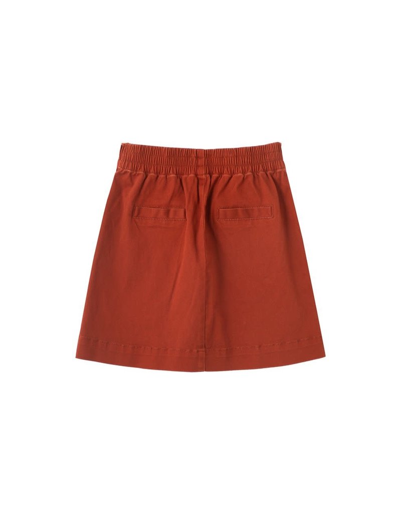 Habitual Tween Rust Cassandra Pleated Trim Skirt