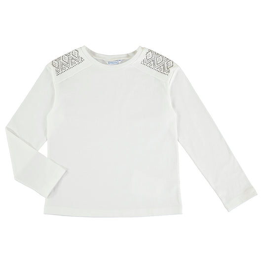 Mayoral Pullover White